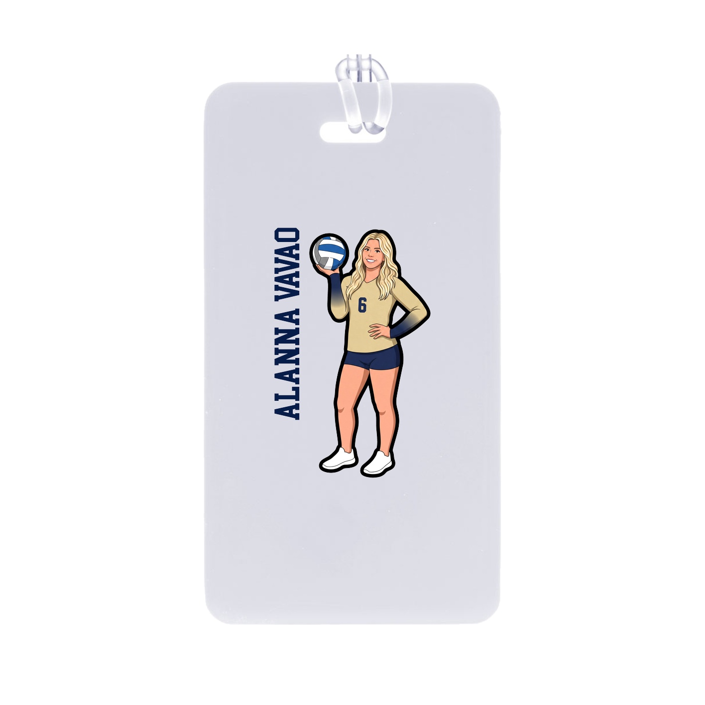 Bag Tag — Name Vertical in Classic