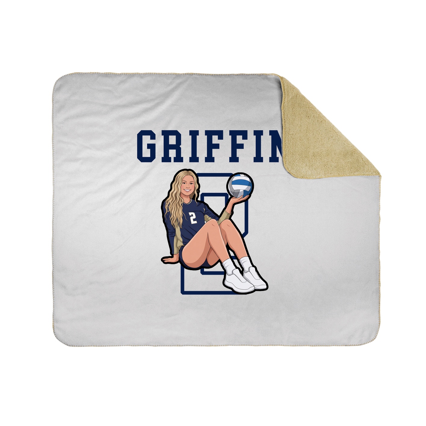 Throw Blanket — Shirsey in White