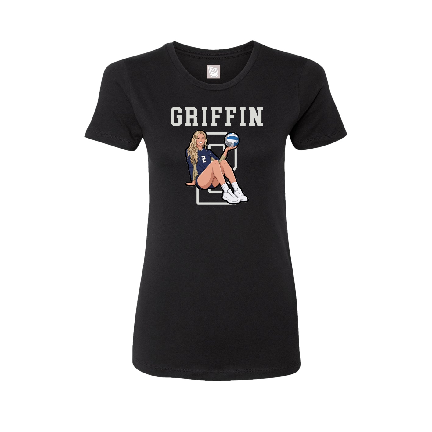 Fitted Women's Tee — Shirsey in Black