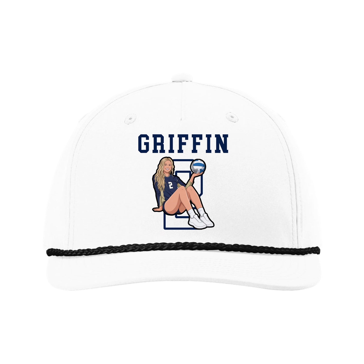Five-Panel Classic Rope Cap — Shirsey in White
