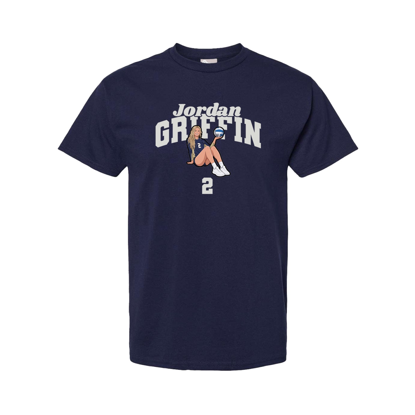 Youth Tee — Signature Arch in Navy