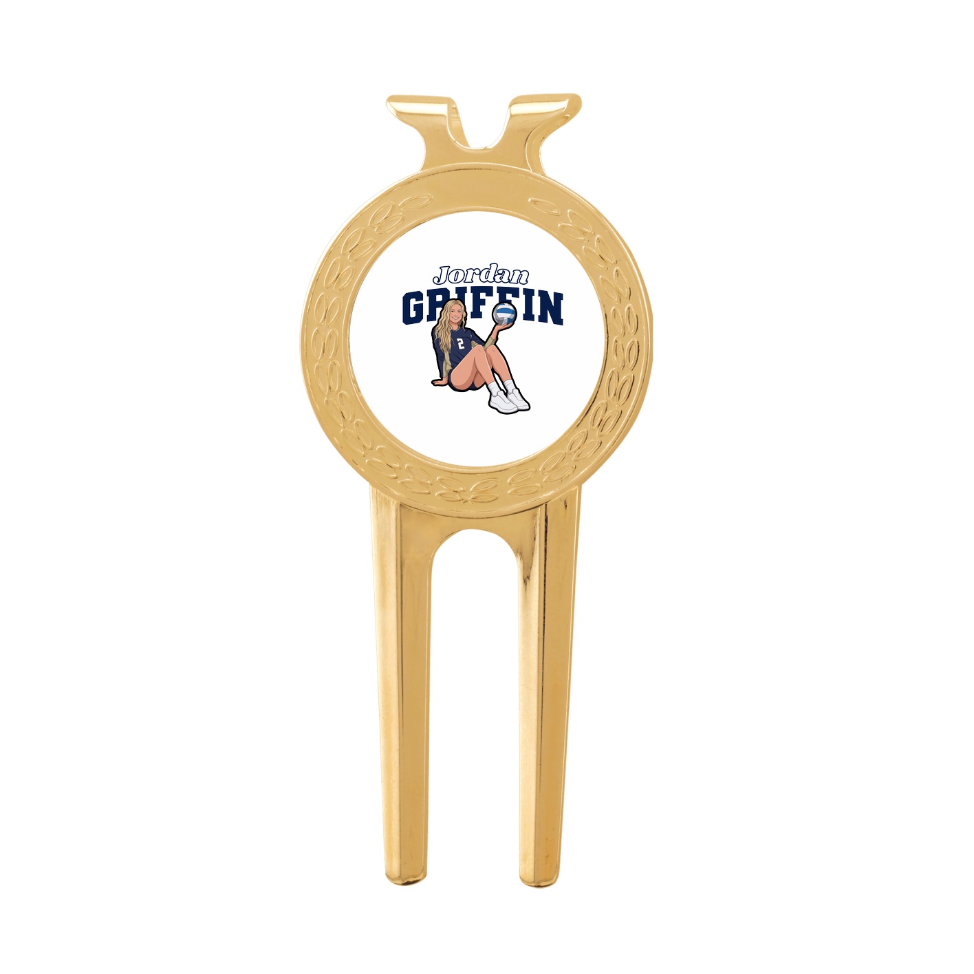 Divot Tool with Ball Marker — Name Arch in Classic