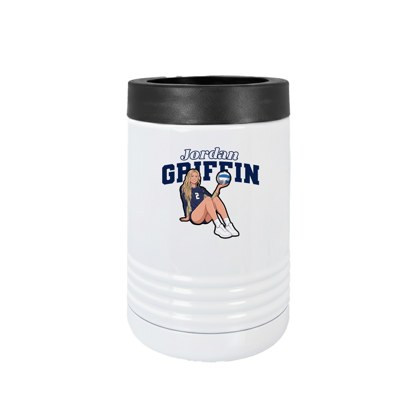 Beverage Holder — Name Arch in White