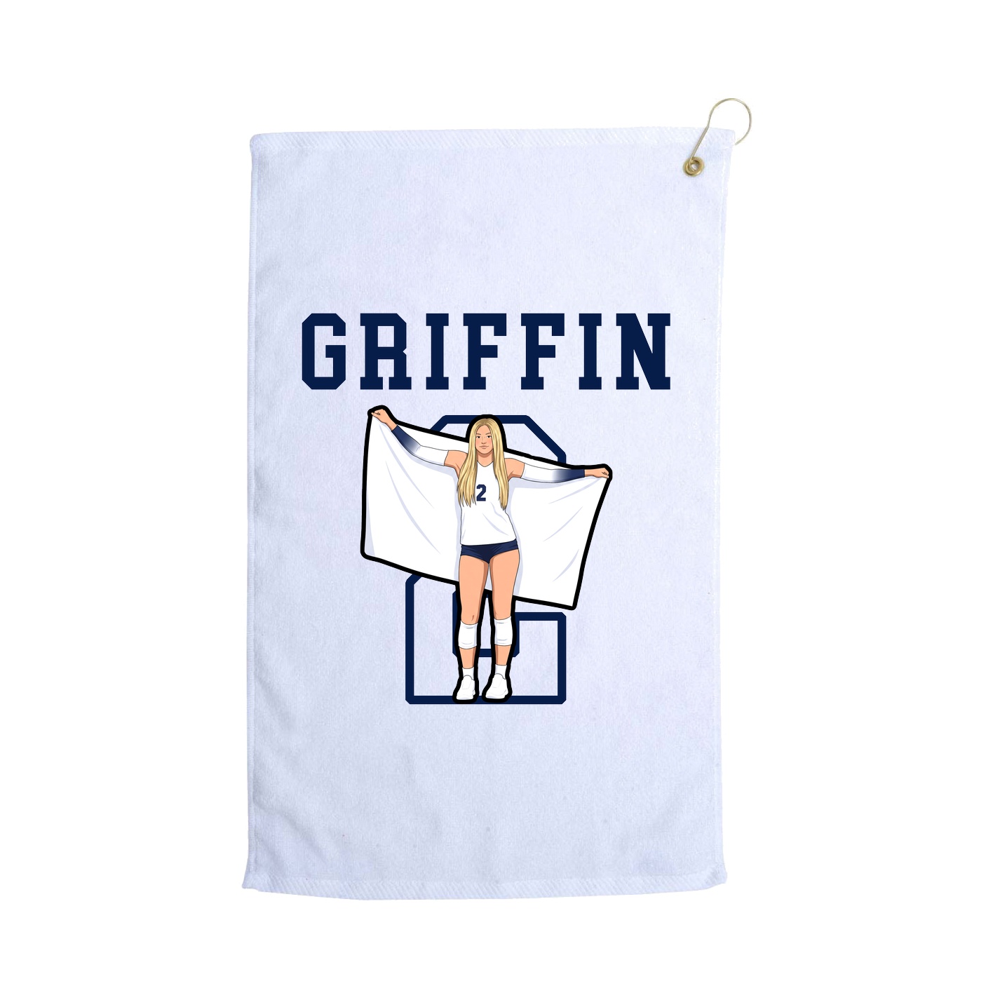 Golf Towel — Shirsey in White