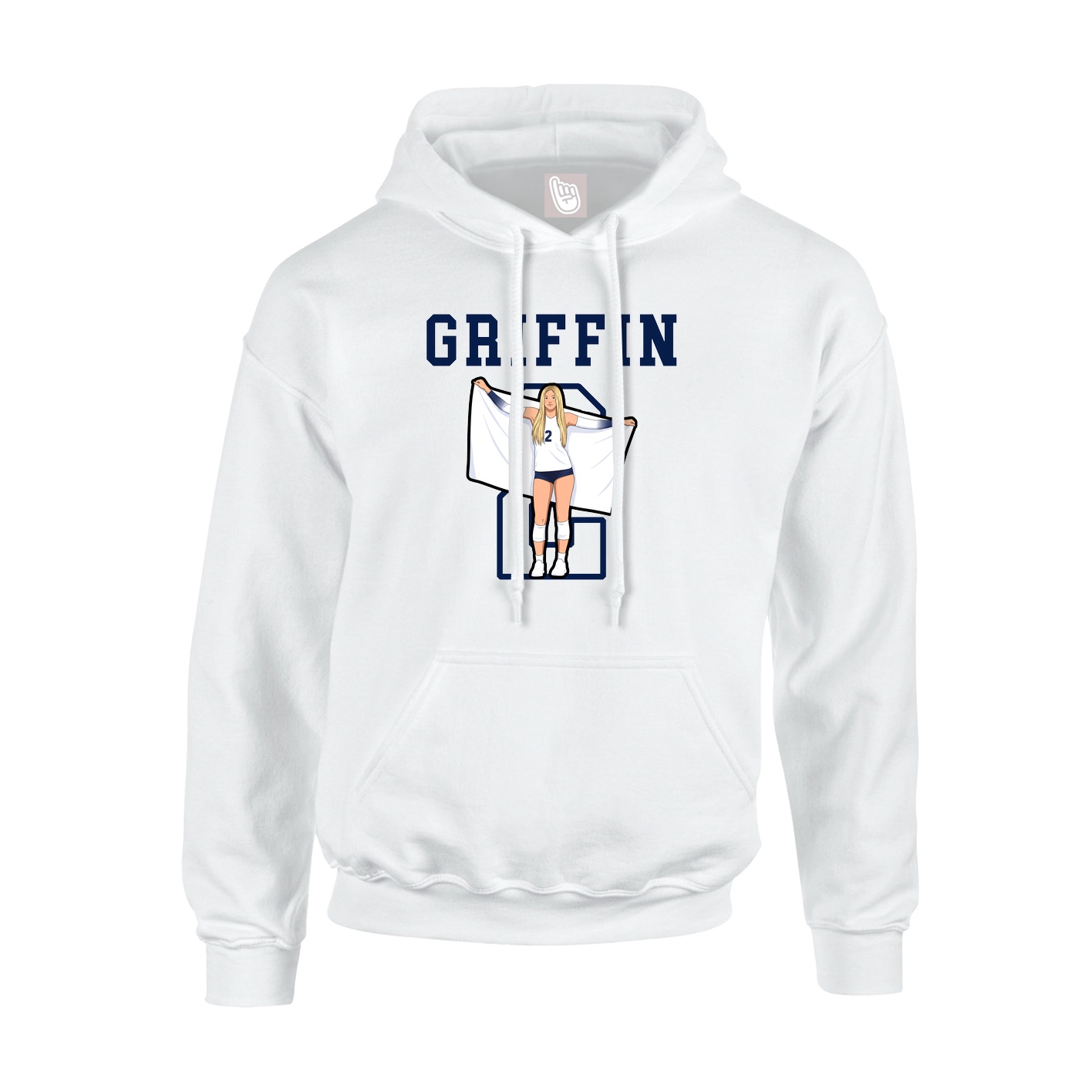 Hoodie — Shirsey in White