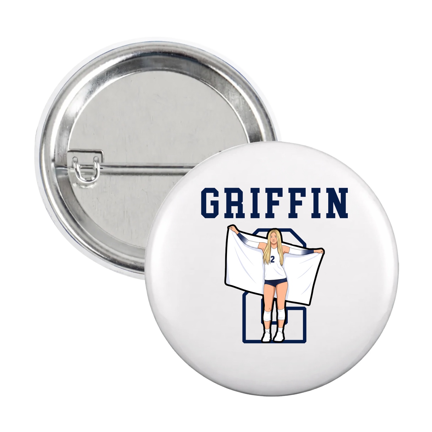 Game Day Button — Shirsey in White