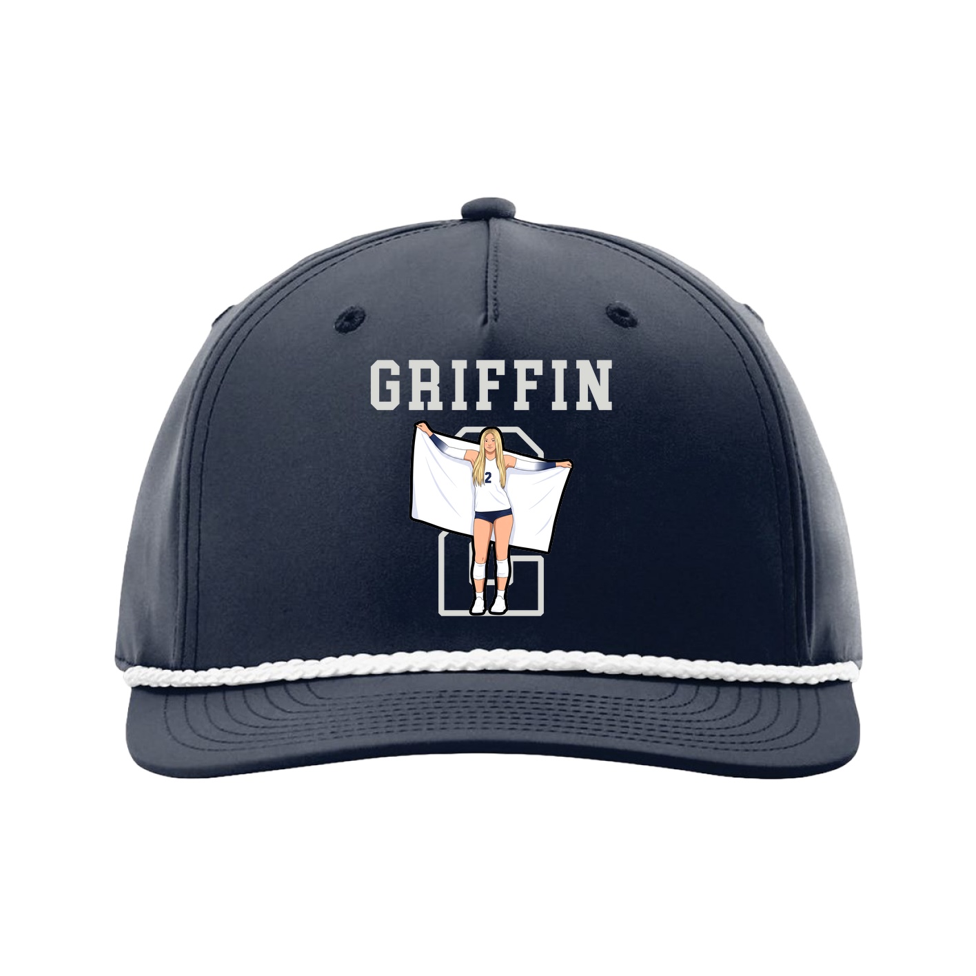 Five-Panel Classic Rope Cap — Shirsey in Navy