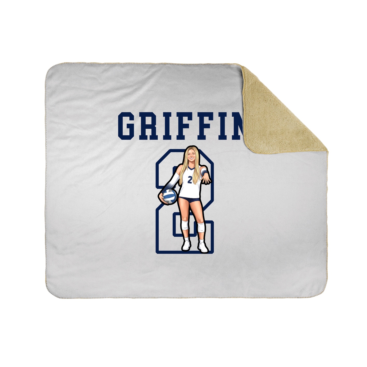 Throw Blanket — Shirsey in White