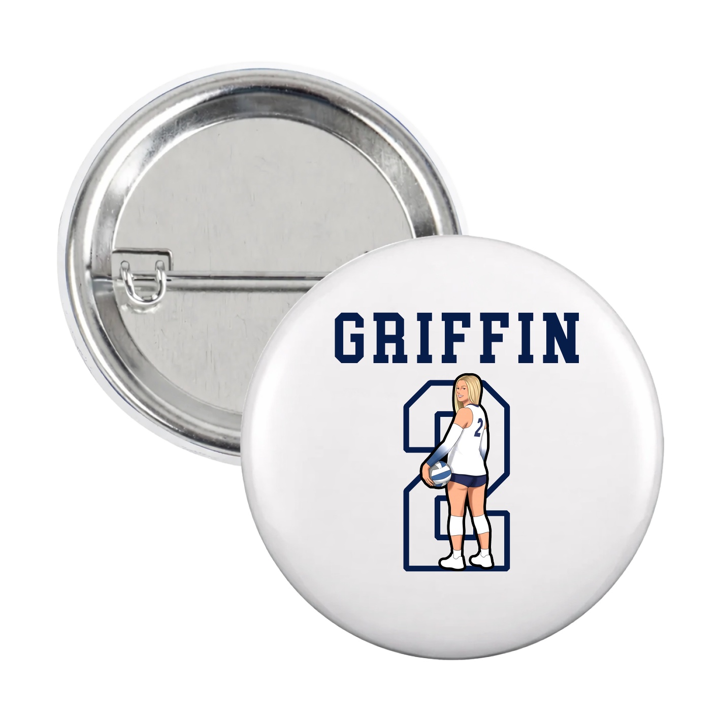 Game Day Button — Shirsey in White