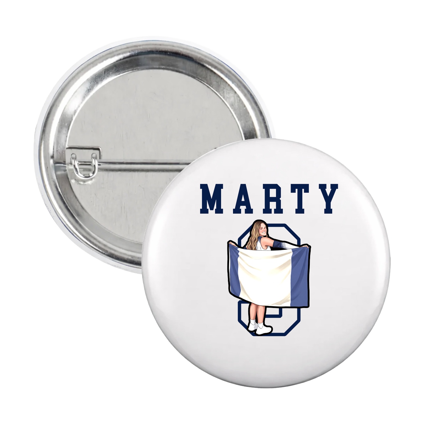 Game Day Button — Shirsey in White