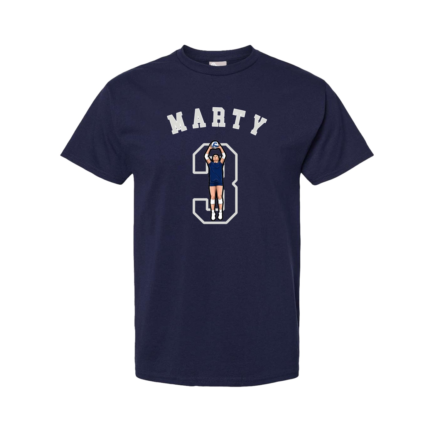 Youth Tee — Shirsey Arch in Navy