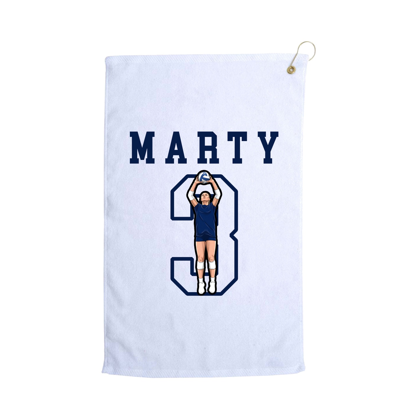 Golf Towel — Shirsey in White