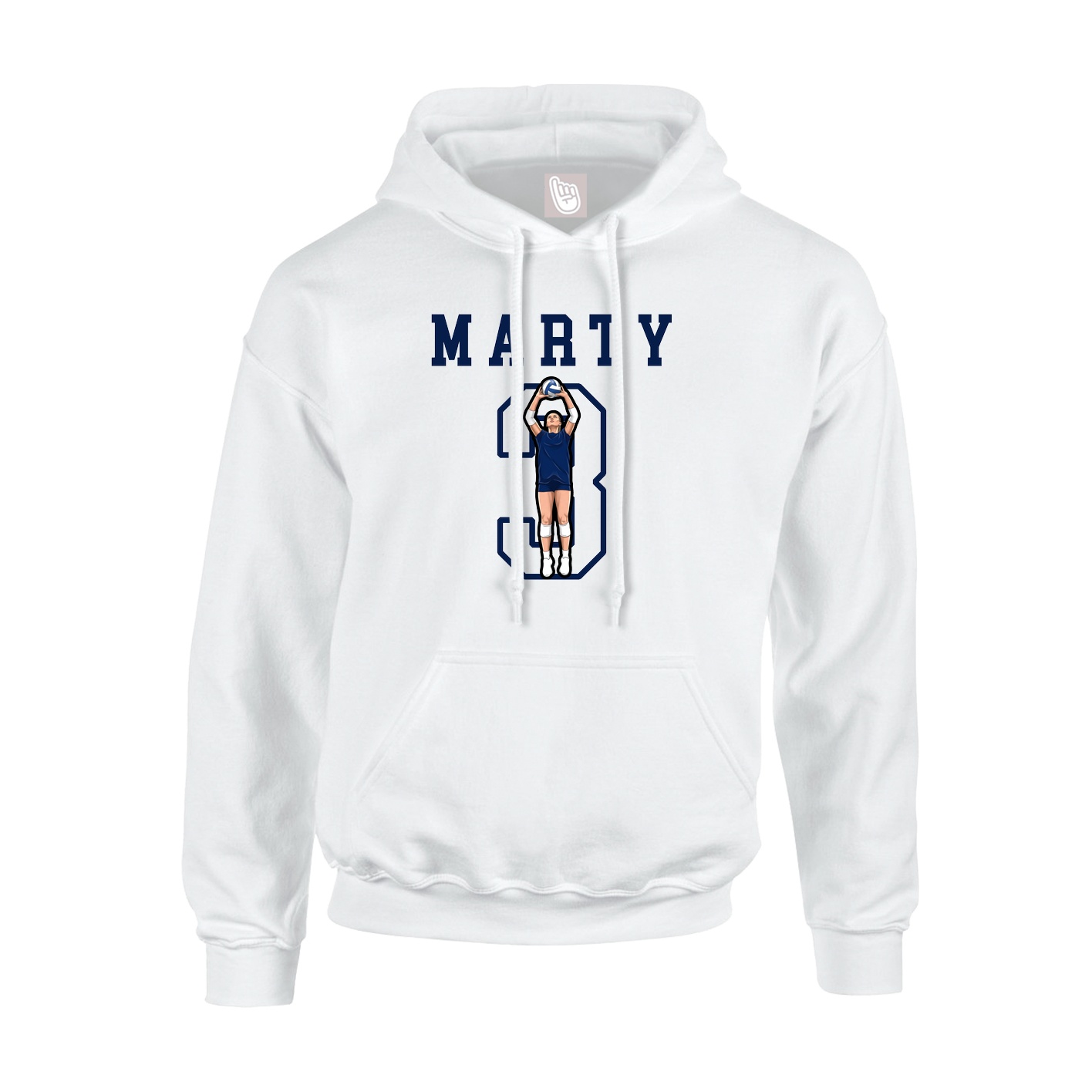 Hoodie — Shirsey in White