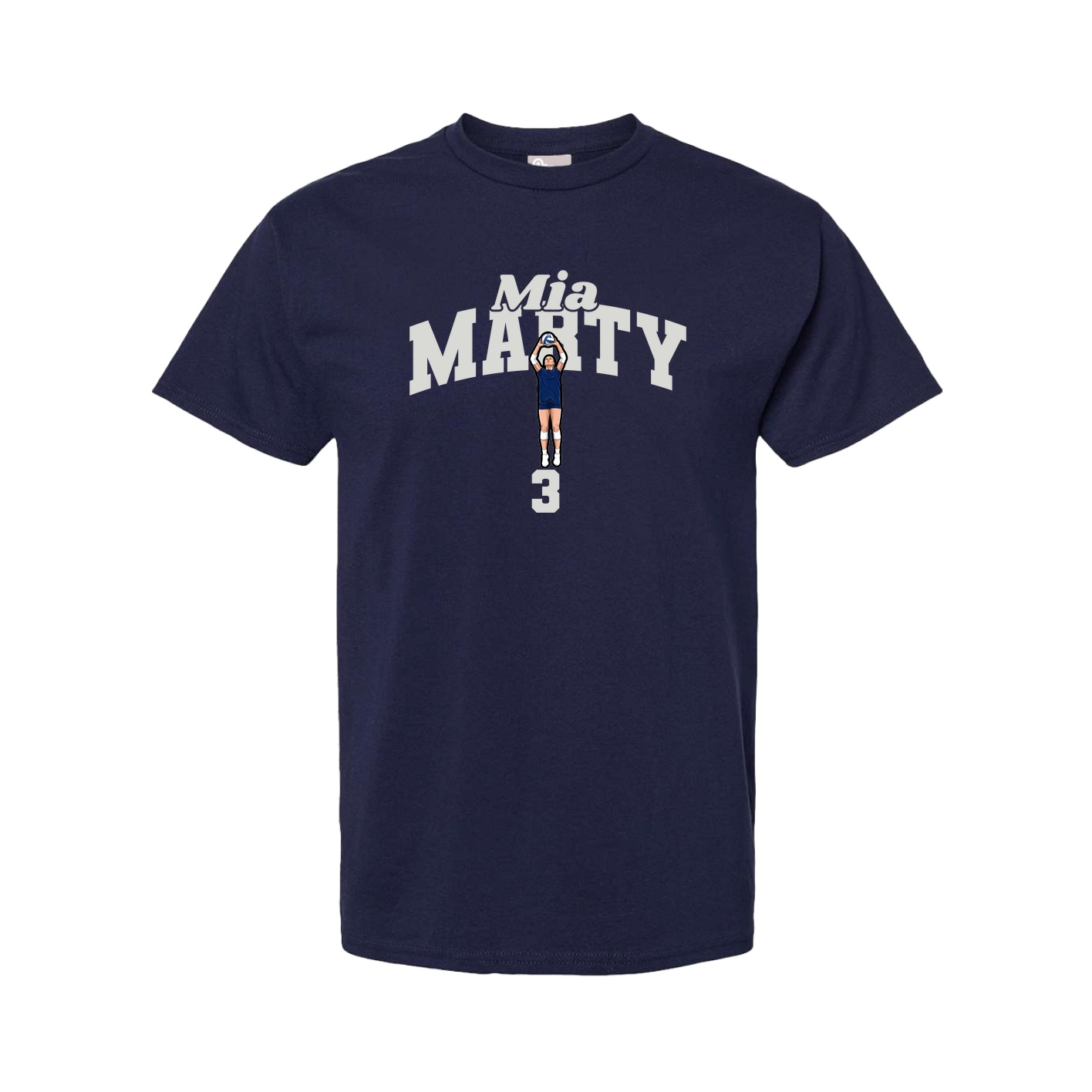 Tee — Signature Arch in Navy