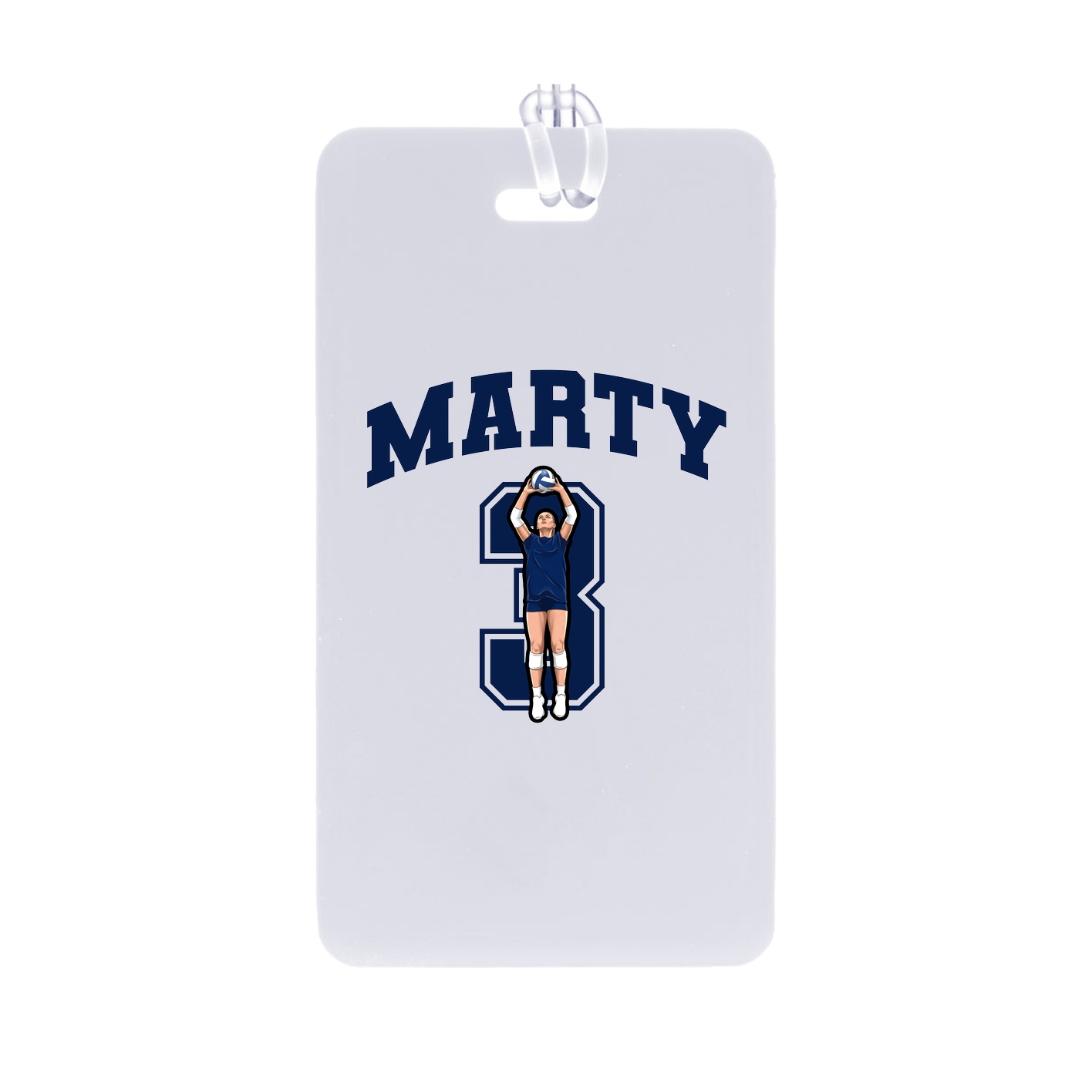 Bag Tag — Number in Classic