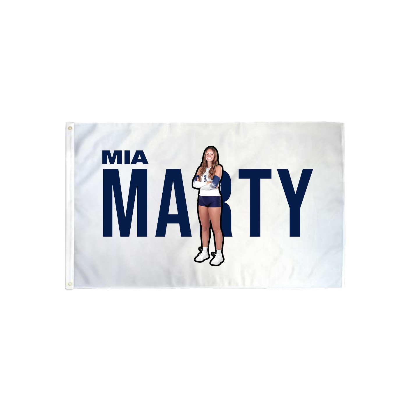 3x5 Flag — Player Name in Classic