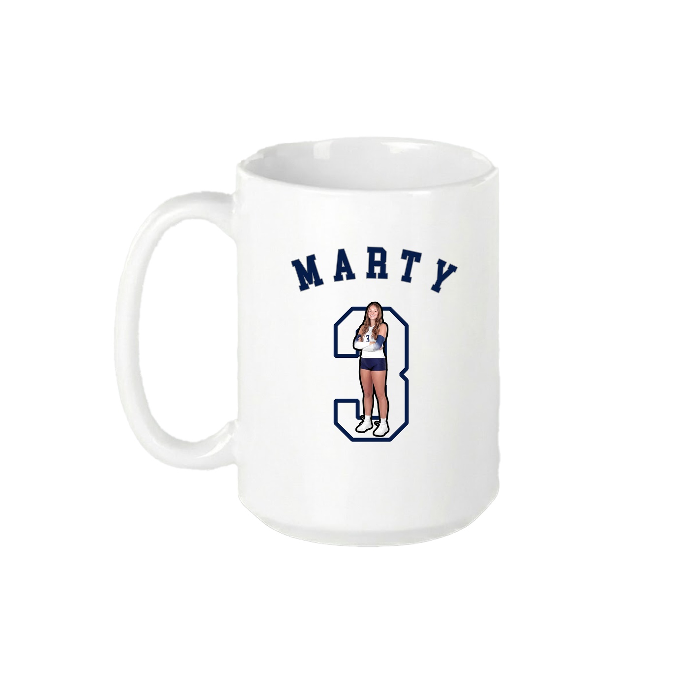 15oz Coffee Mug — Shirsey Arch in White