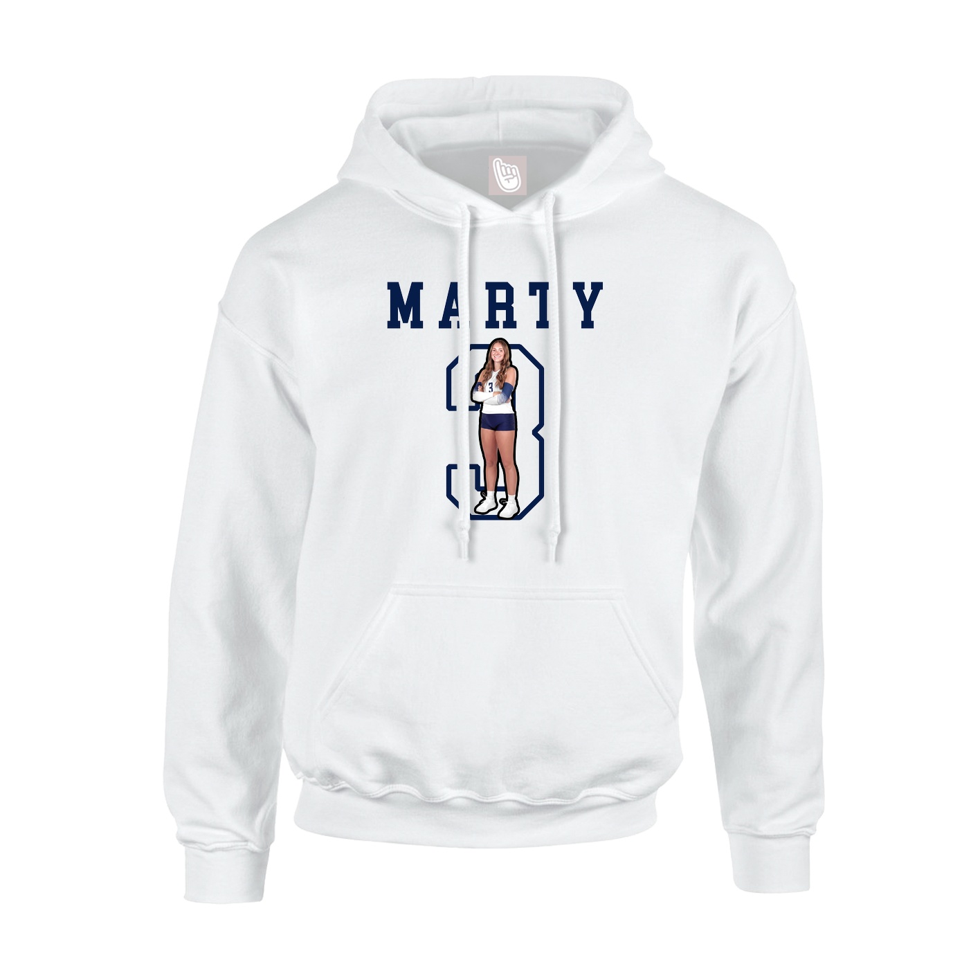 Youth Hoodie — Shirsey in White