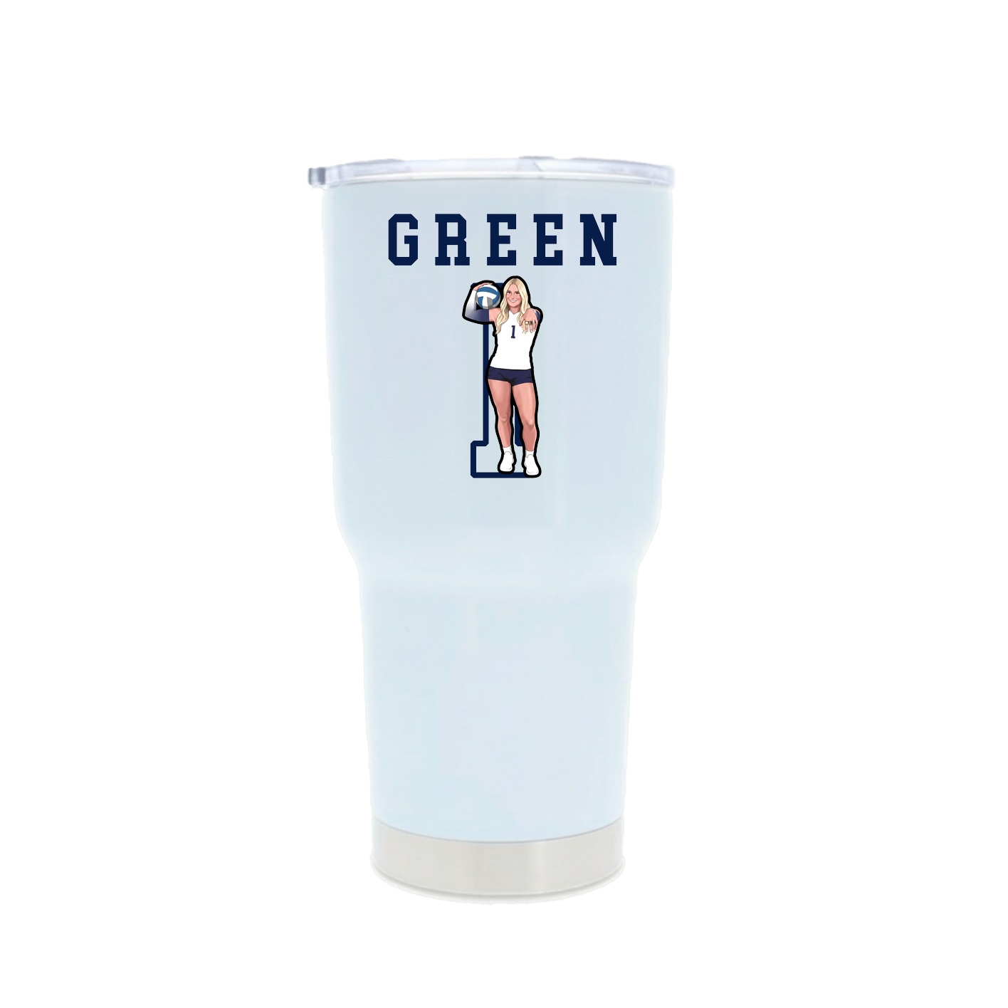30oz Stainless Steel Tumbler — Shirsey in White