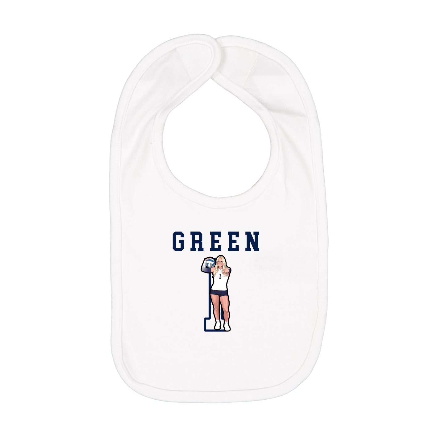 Infant Bib — Shirsey in White