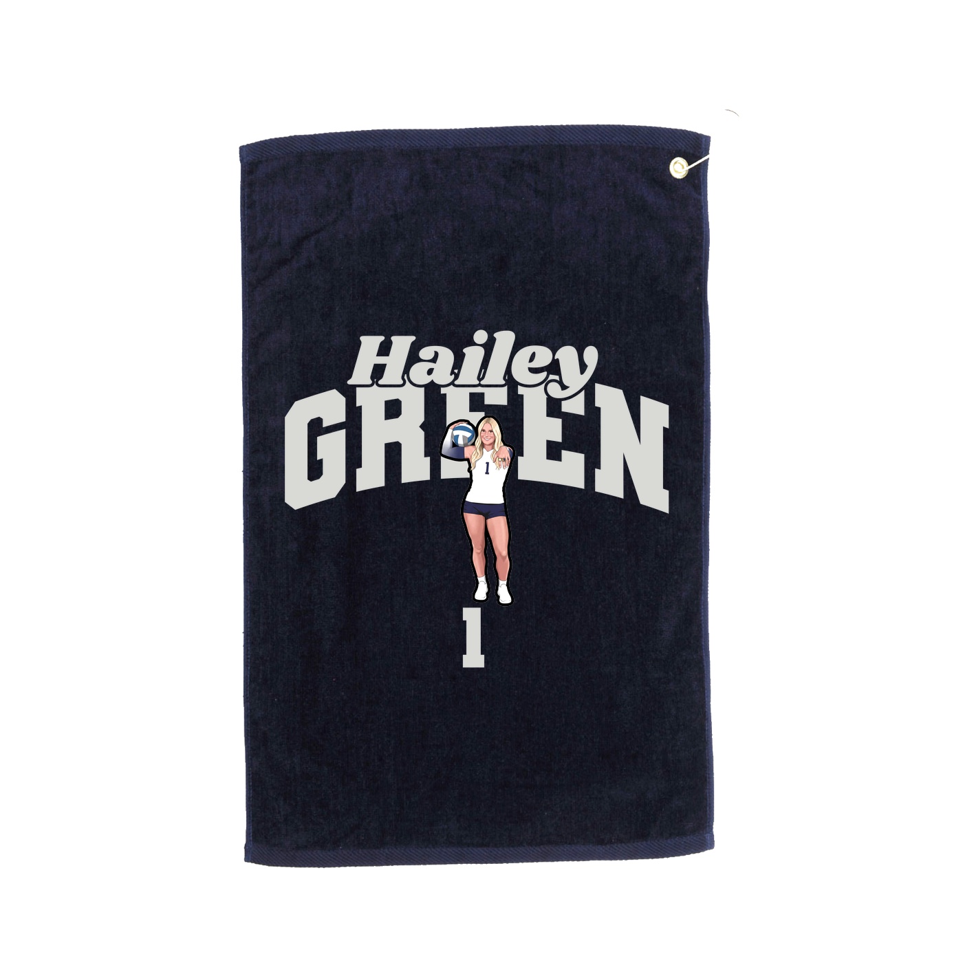 Golf Towel — Signature Arch in Navy