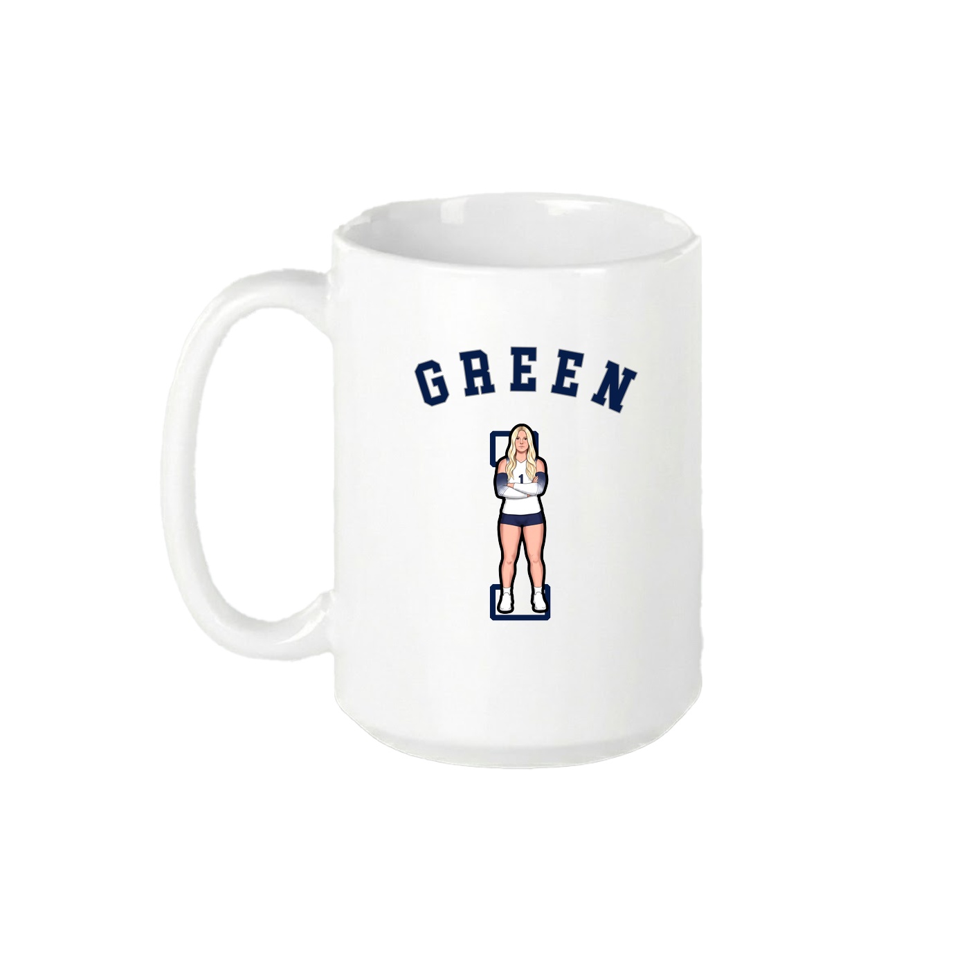 15oz Coffee Mug — Shirsey Arch in White