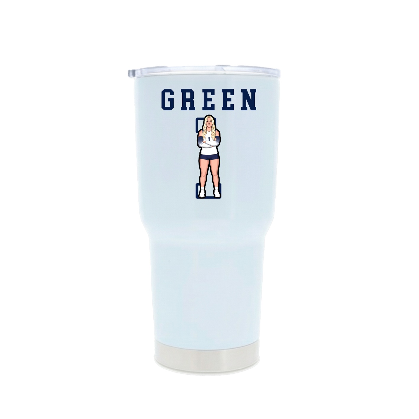 30oz Stainless Steel Tumbler — Shirsey in White
