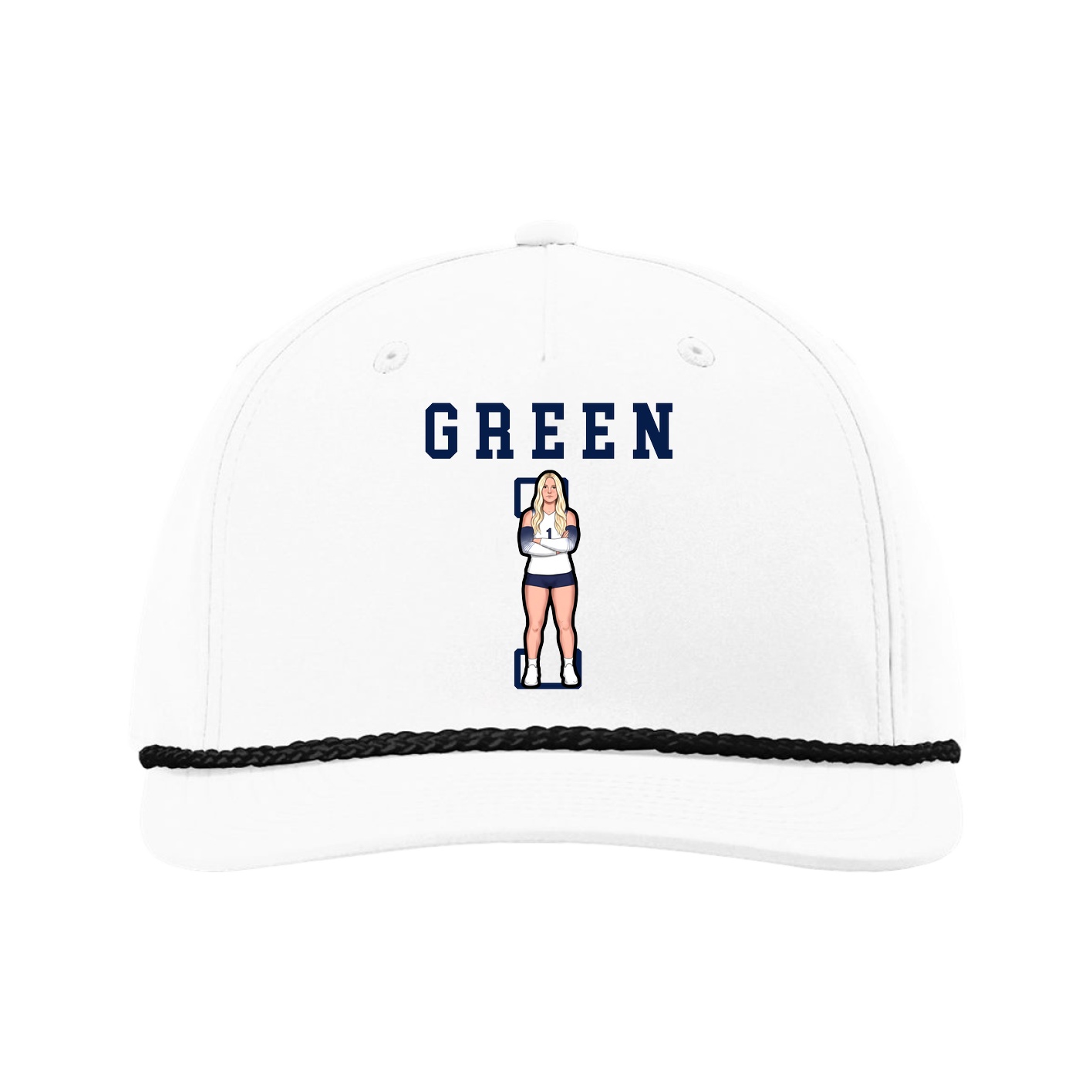 Five-Panel Classic Rope Cap — Shirsey in White