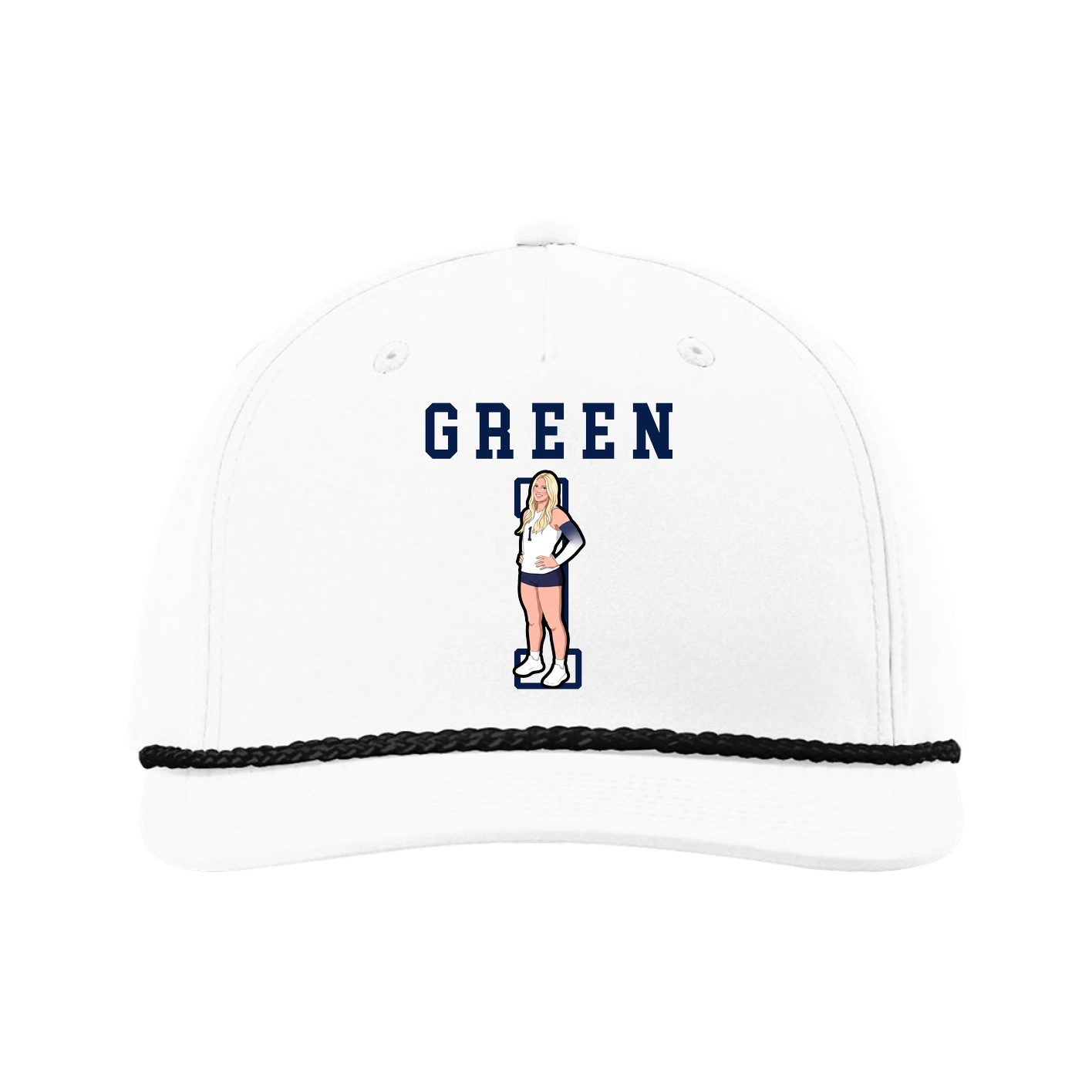 Five-Panel Classic Rope Cap — Shirsey in White