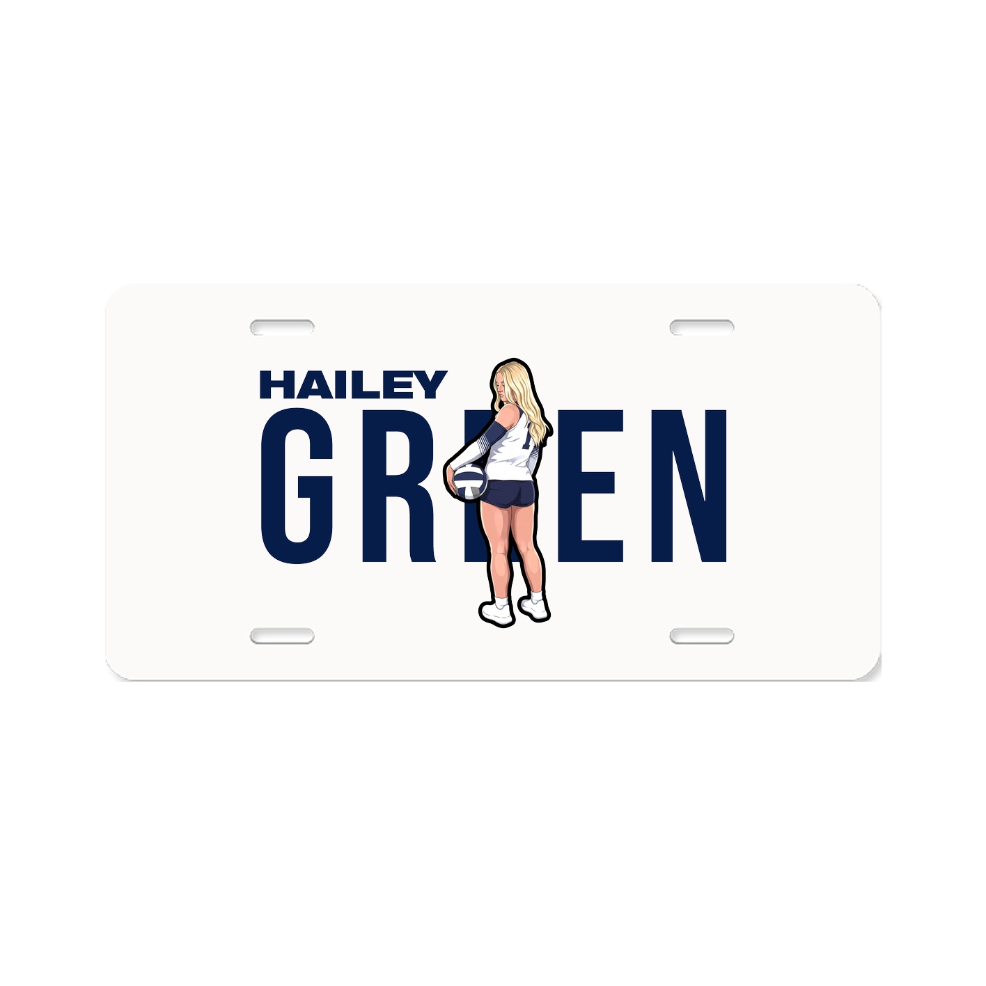 License Plate — Player Name in Classic