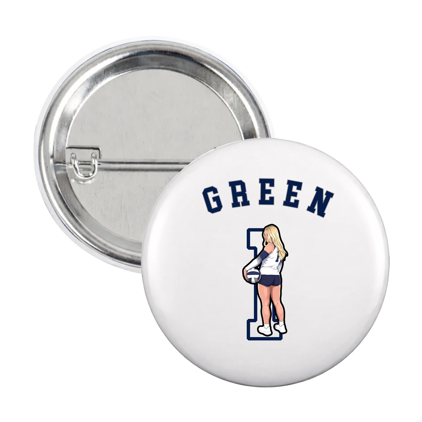 Game Day Button — Shirsey Arch in White