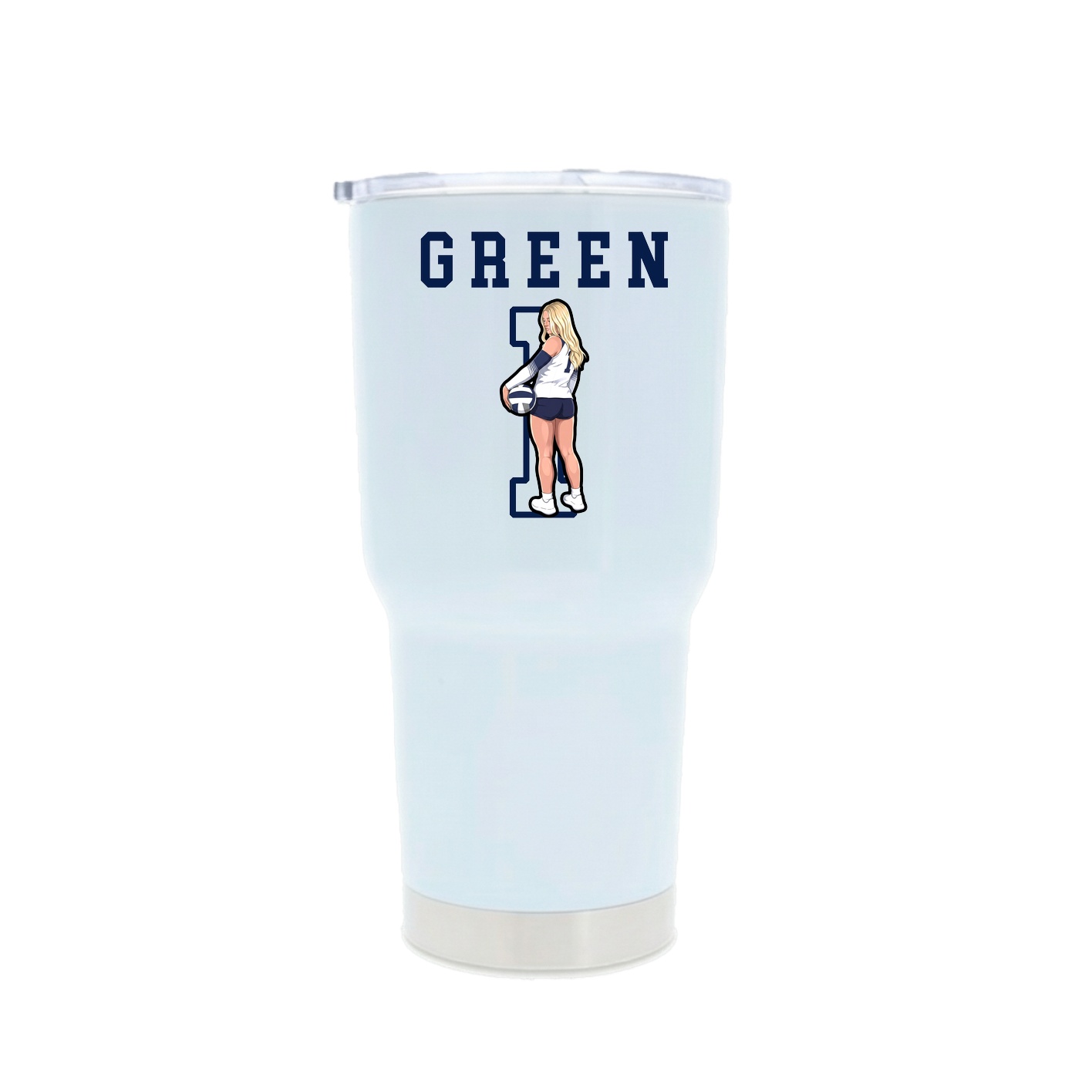 30oz Stainless Steel Tumbler — Shirsey in White
