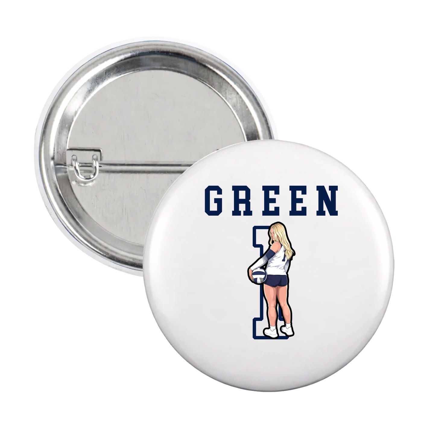Game Day Button — Shirsey in White