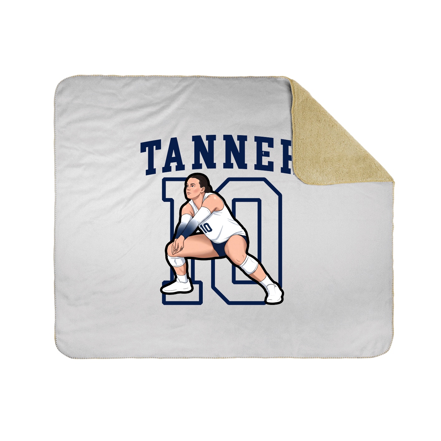 Throw Blanket — Shirsey in White