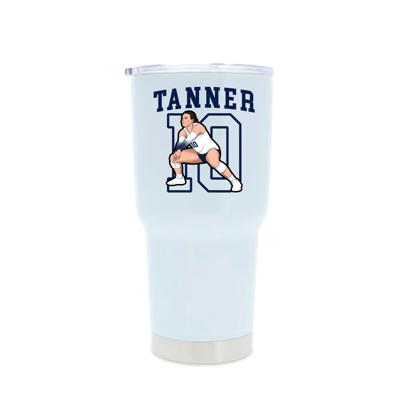 30oz Stainless Steel Tumbler — Shirsey in White