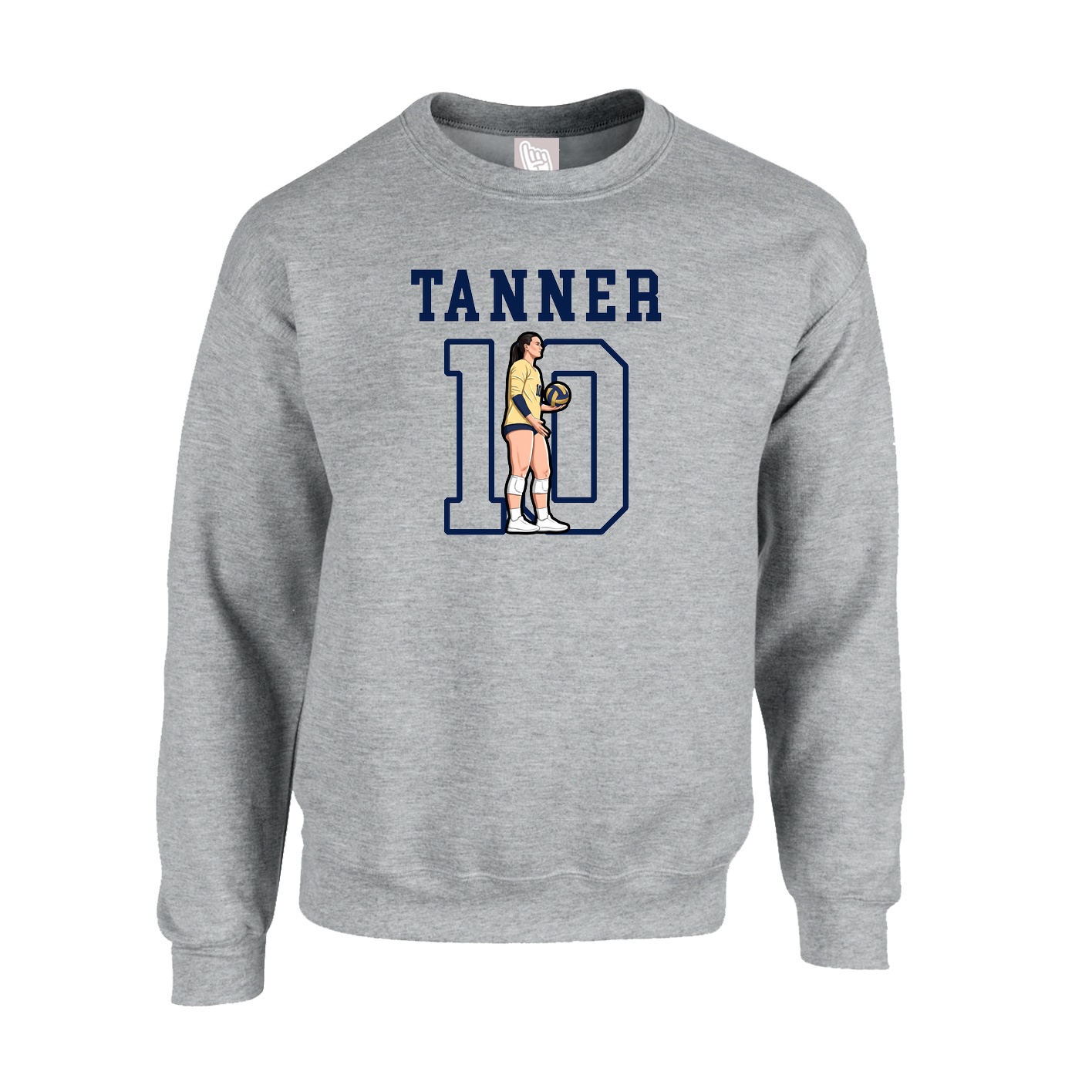 Fleece Crew — Shirsey in Grey