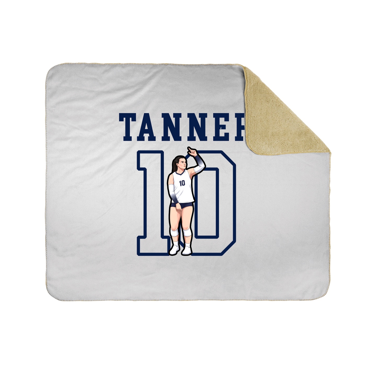 Throw Blanket — Shirsey in White
