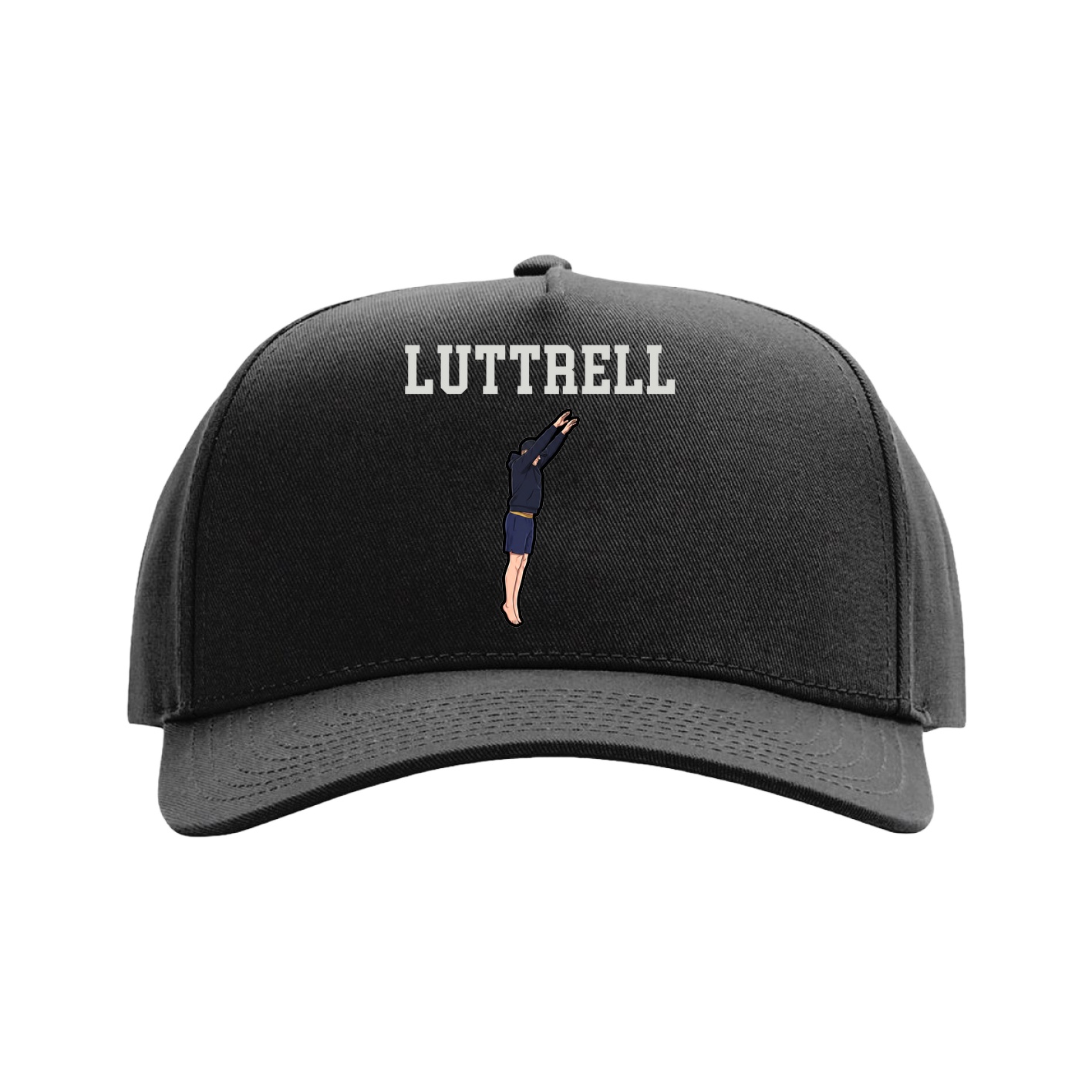 Full Fabric Five-Panel Champ Cap — Shirsey in Black