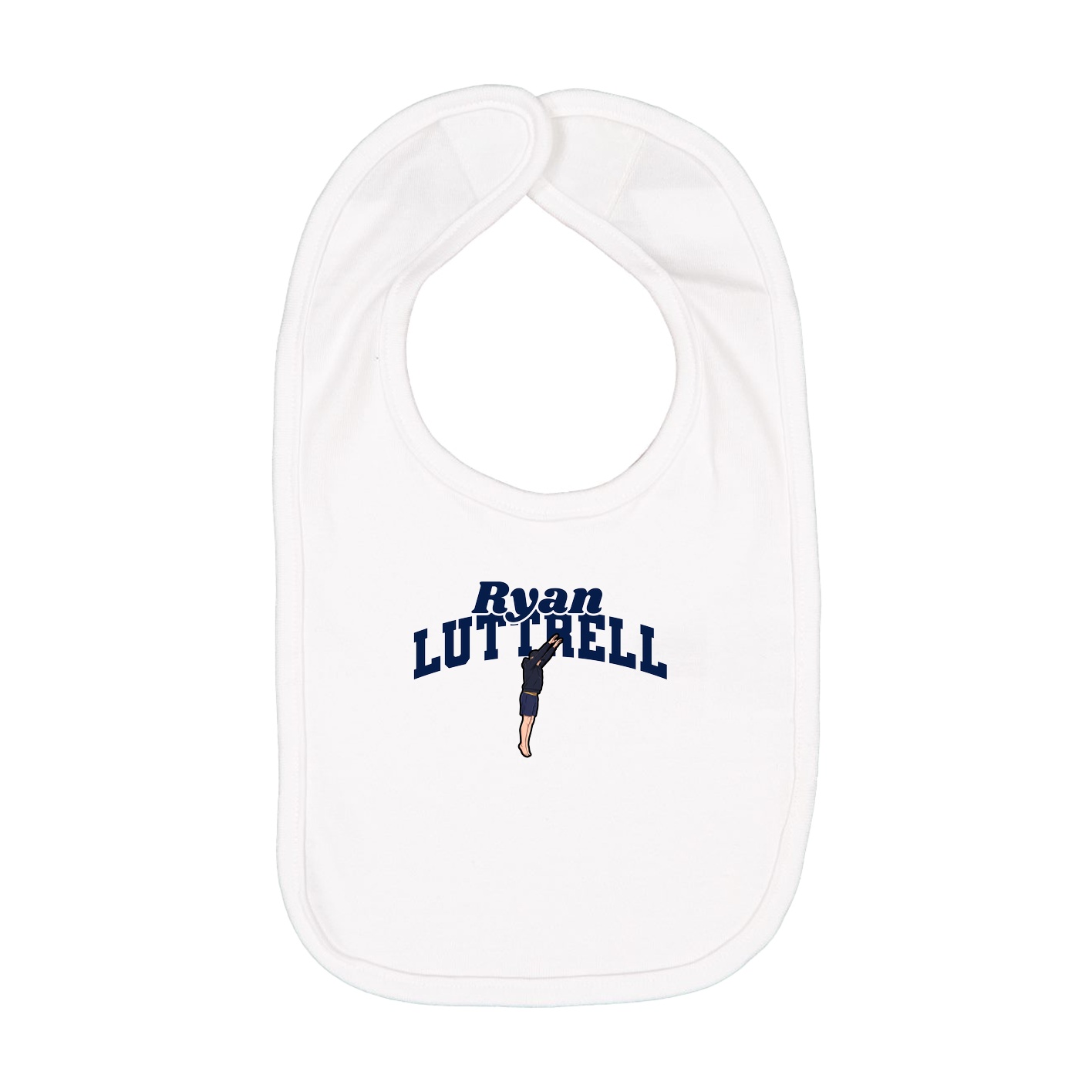 Infant Bib — Signature Arch in White