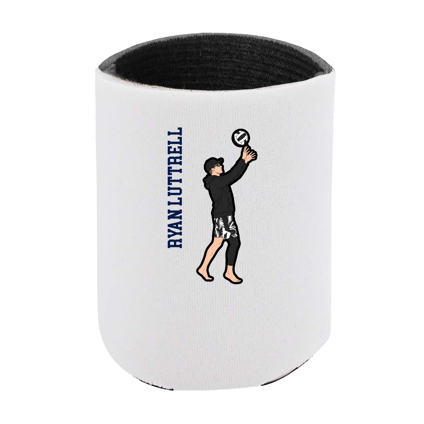 Can Holder — Name Vertical in White