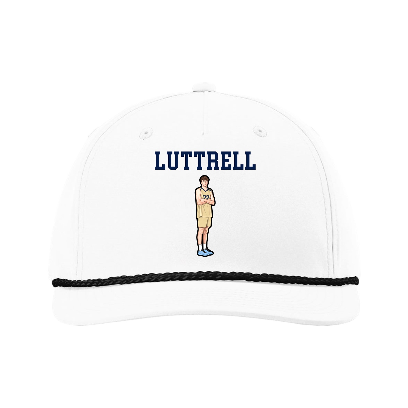 Five-Panel Classic Rope Cap — Shirsey in White