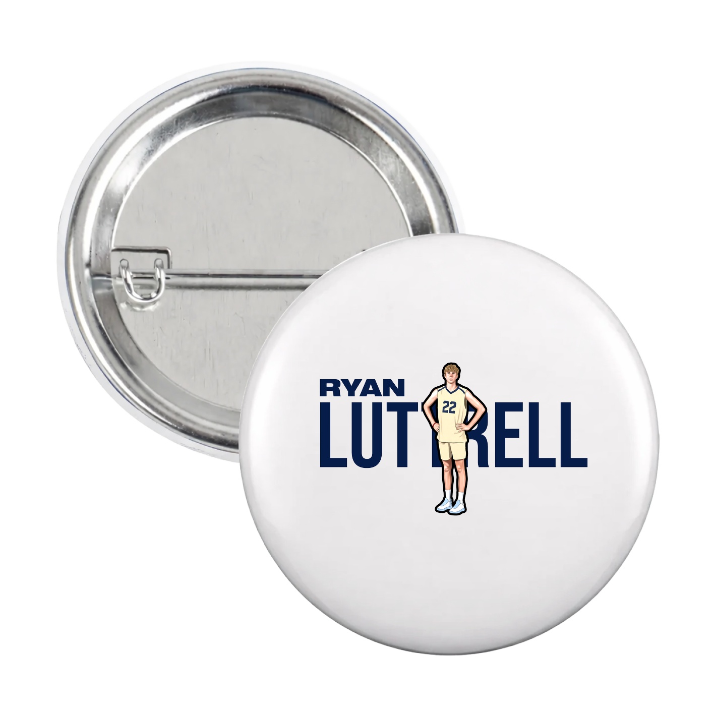 Game Day Button — Player Name in White