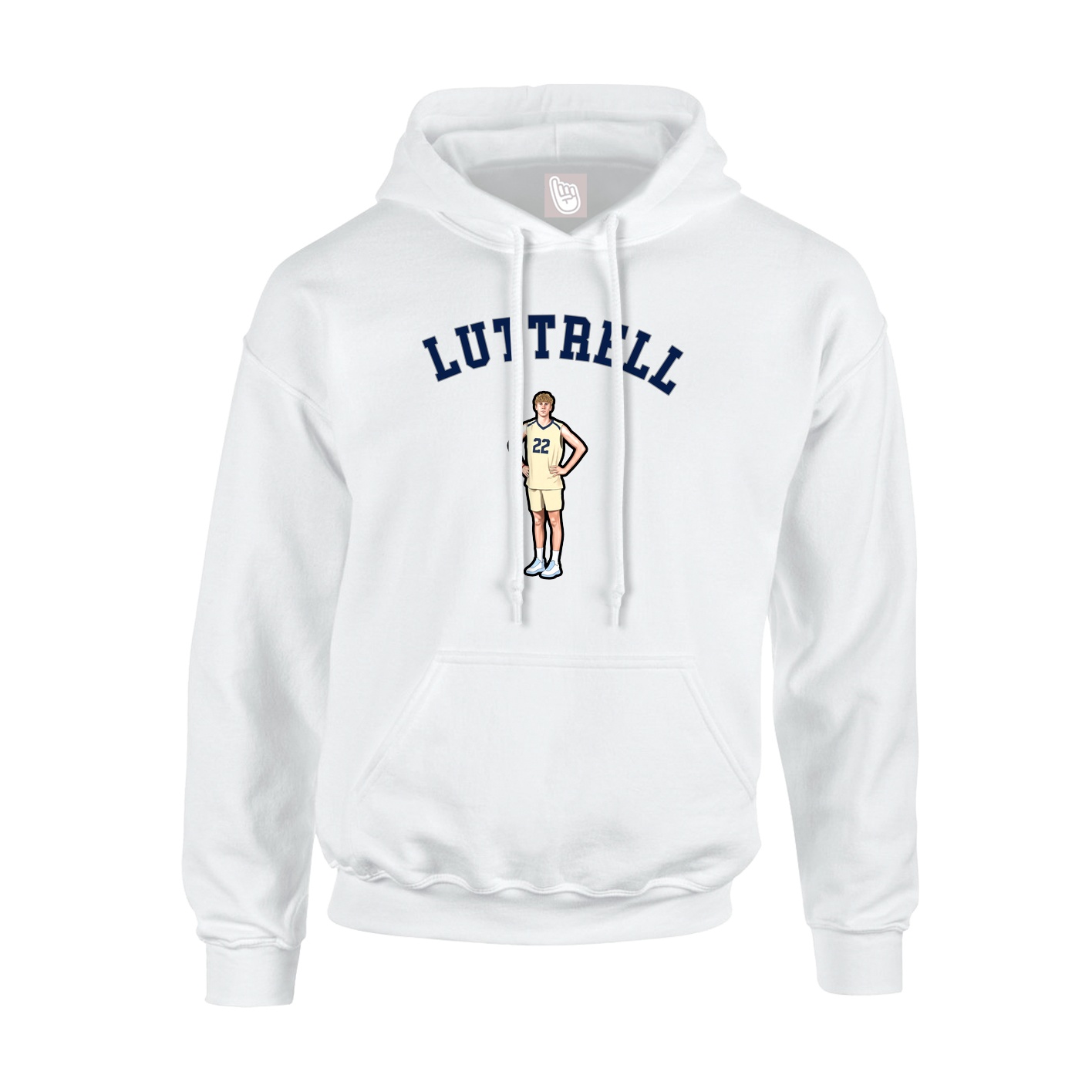 Youth Hoodie — Shirsey Arch in White