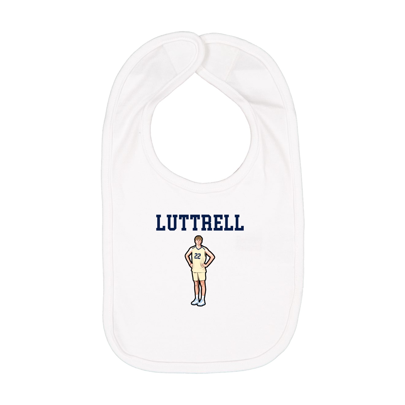 Infant Bib — Shirsey in White