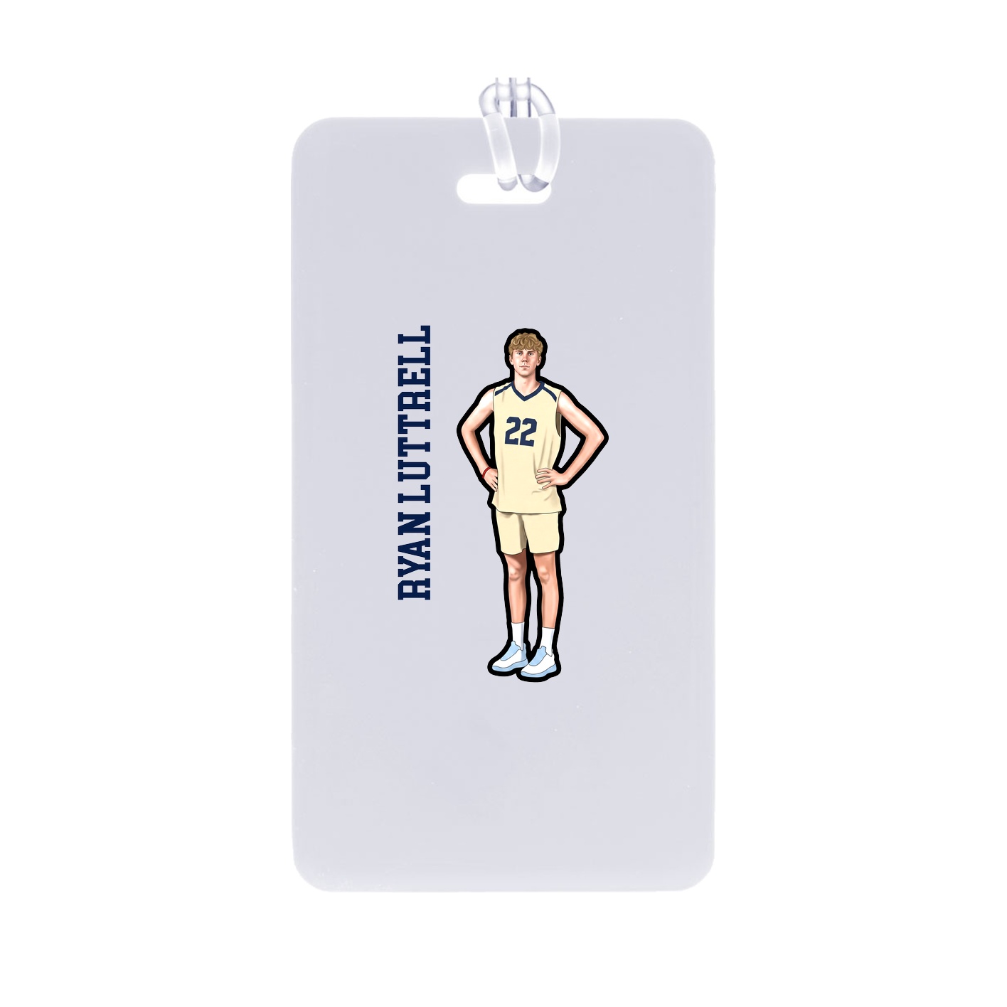 Bag Tag — Name Vertical in Classic