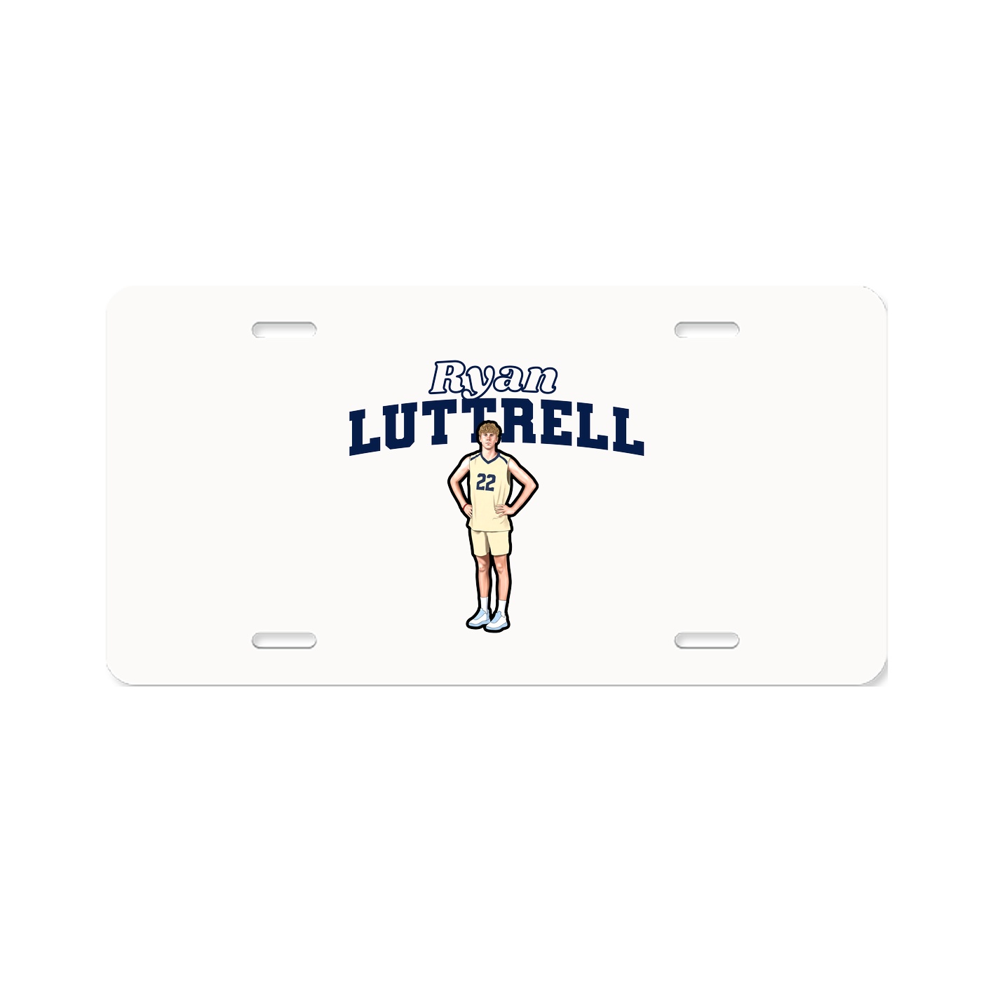 License Plate — Name Arch in Classic