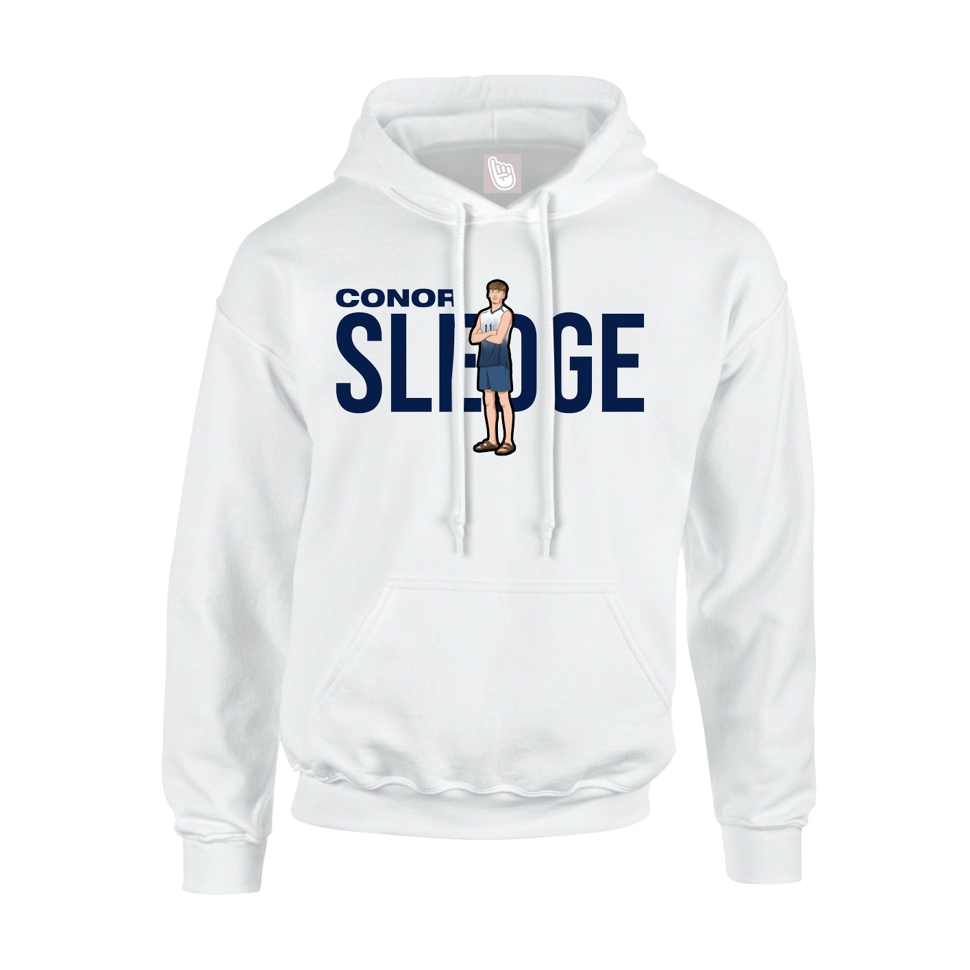 Hoodie — Player Name in White