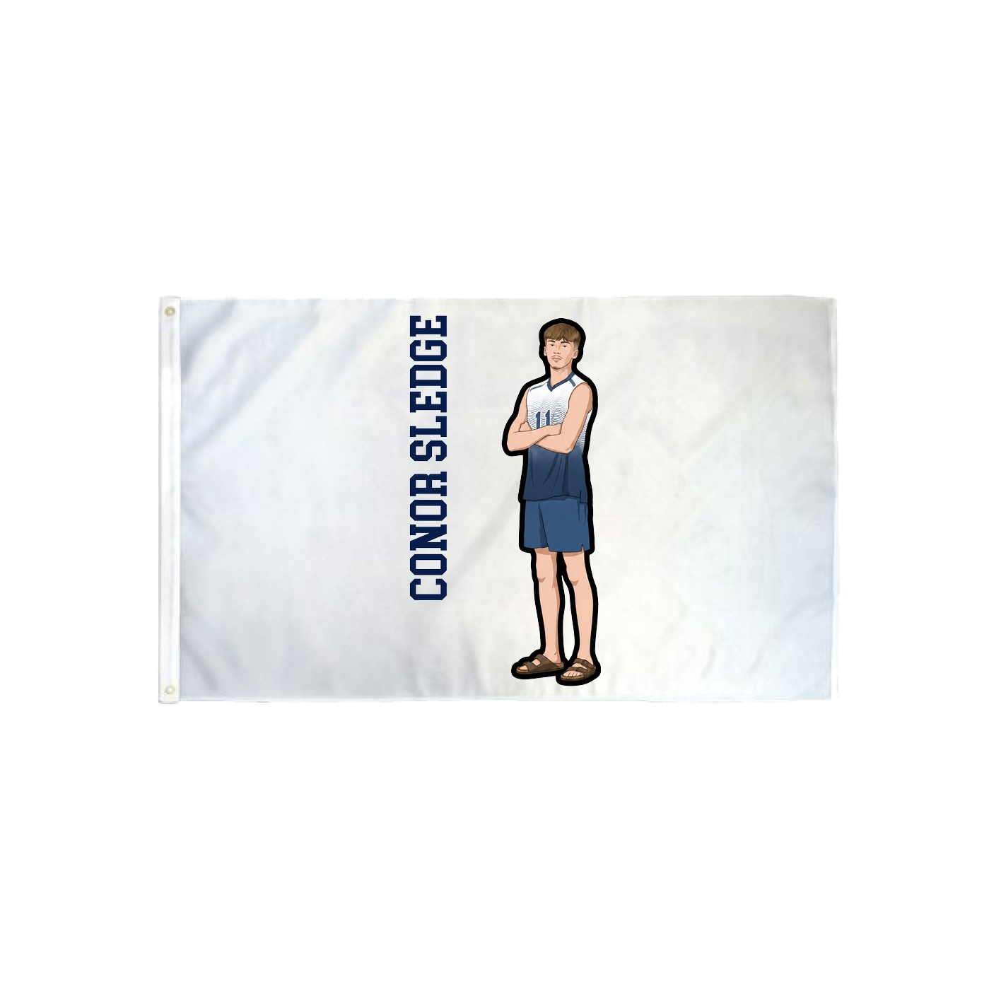 3x5 Flag — Name Vertical in Classic