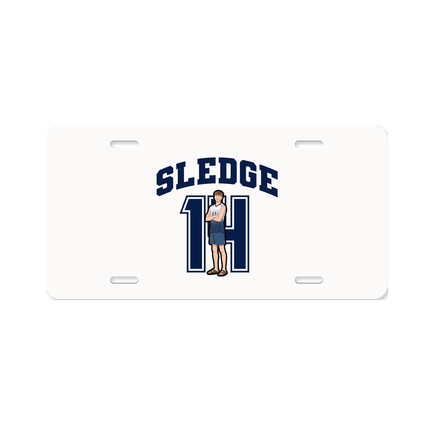 License Plate — Number in Classic