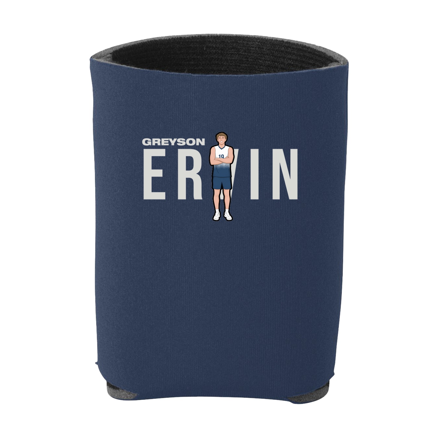 Can Holder — Player Name in Navy